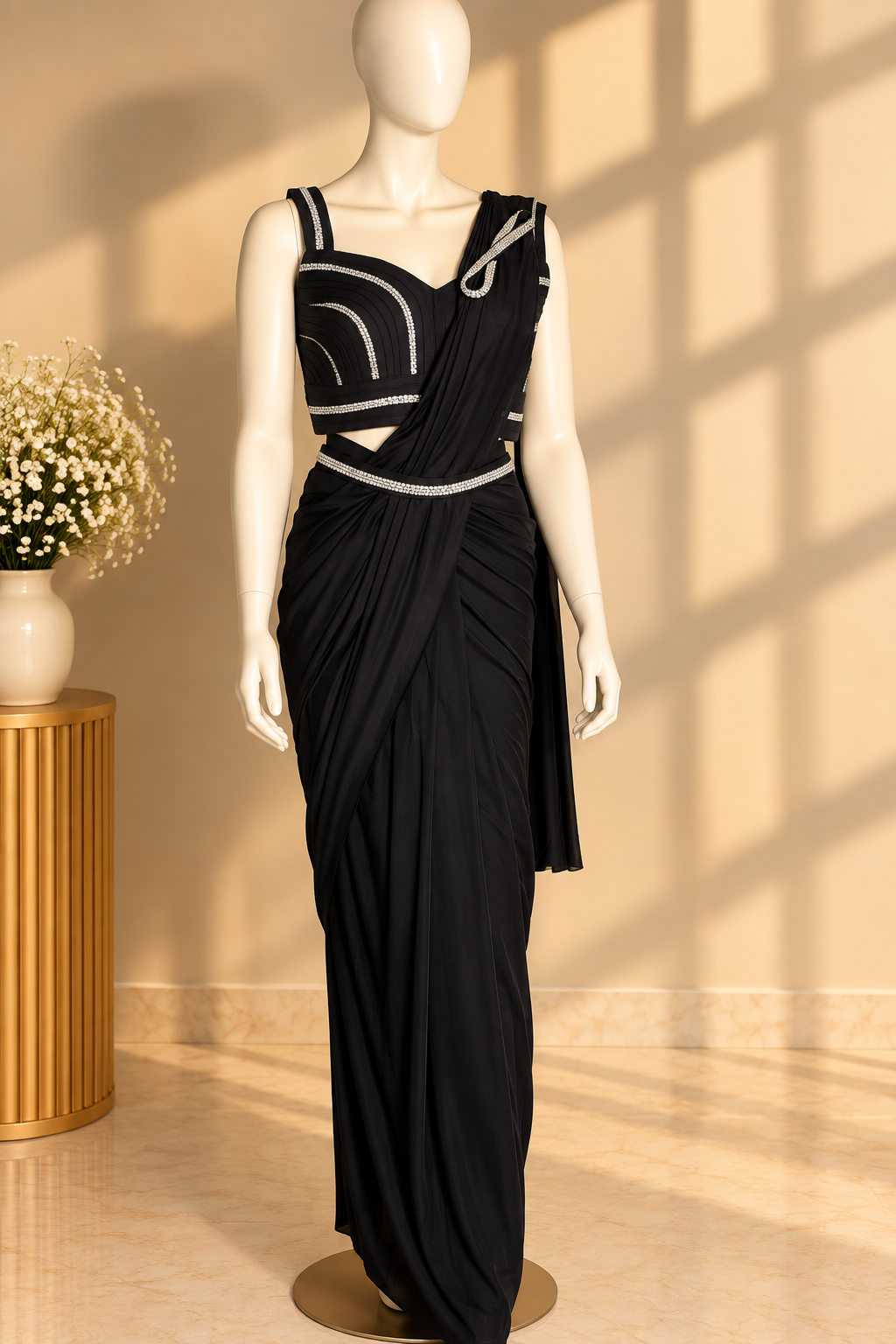Tanishka black saree