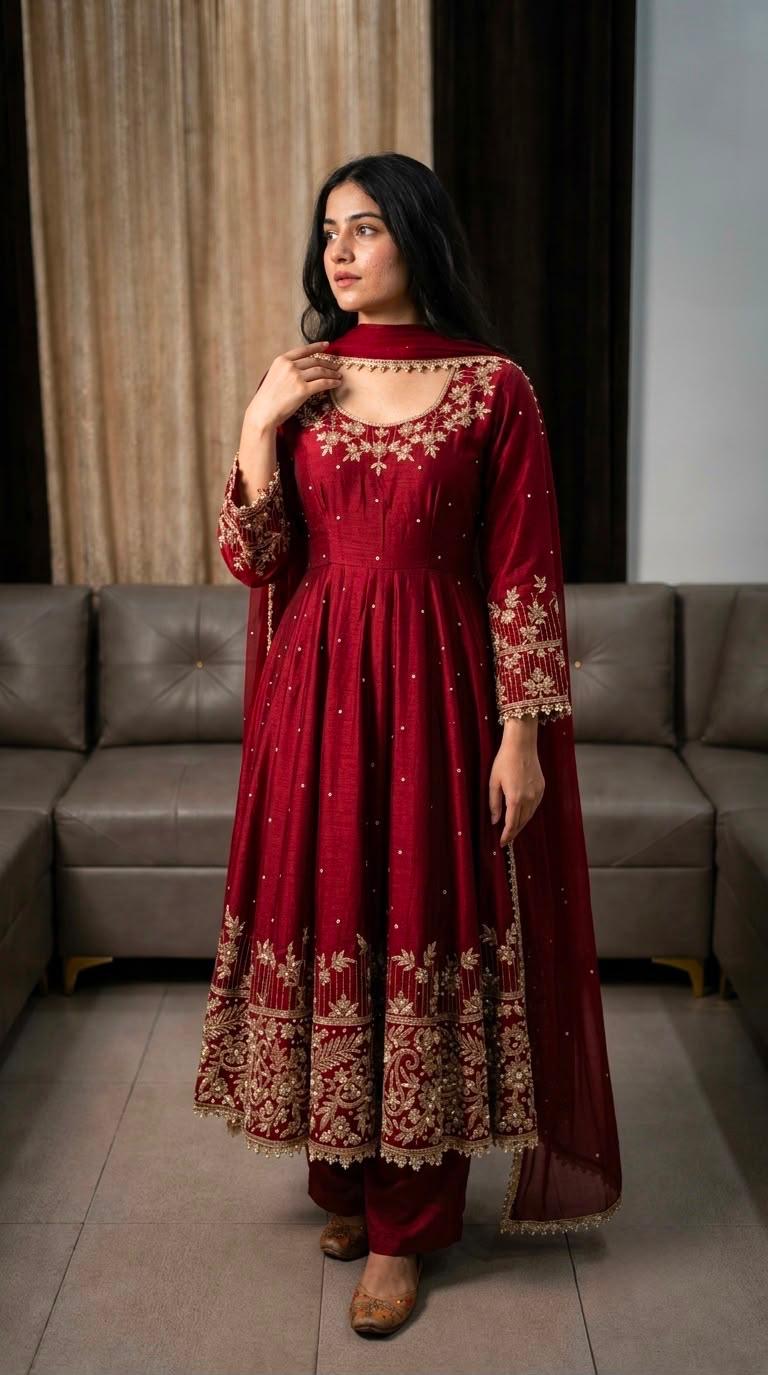 ❤️ Chaand Rani Anarkali Set