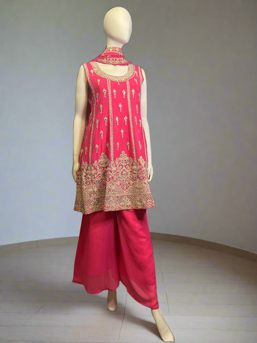 Jameel with sharara with separate full sleeves given