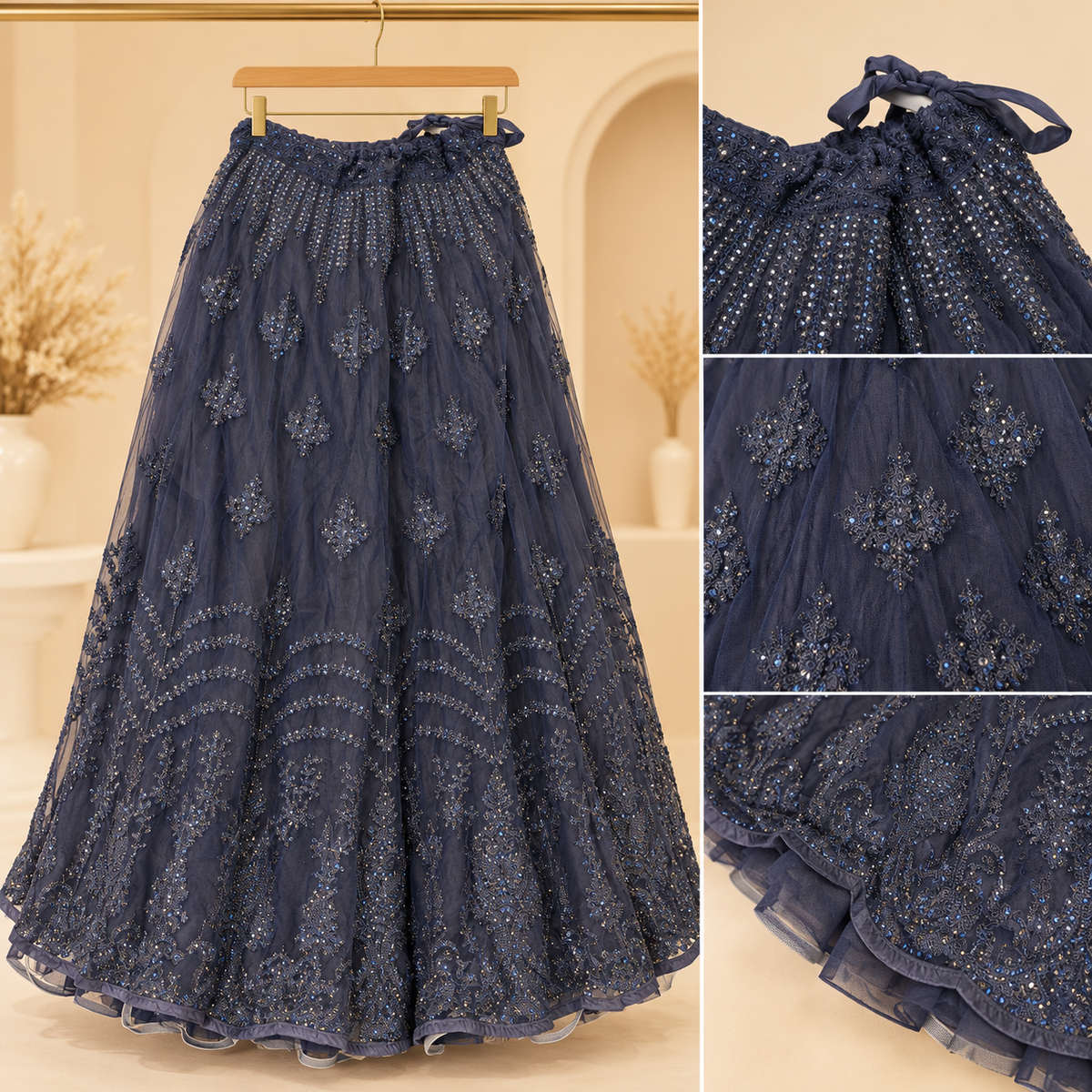 Midnight lehanga set
