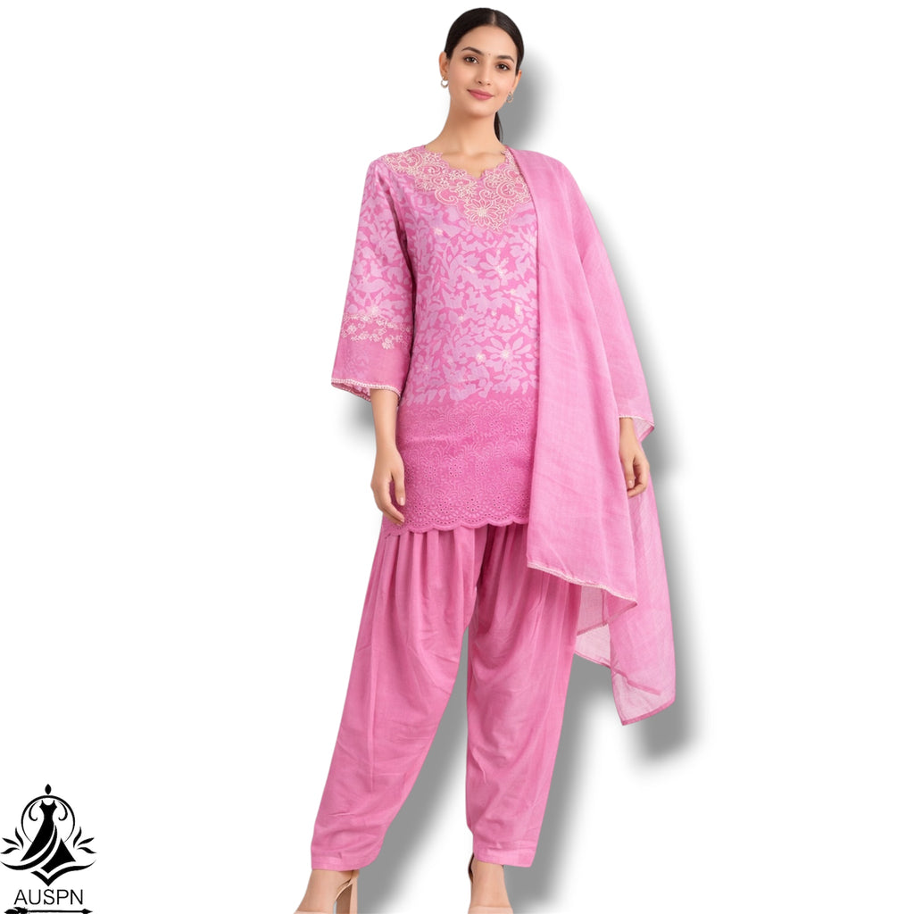 Noor pink farshi suit