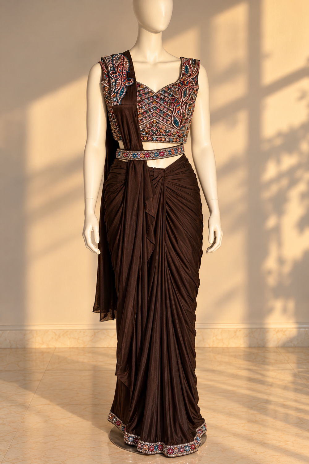 Samaira Mocha Saree 🤎✨