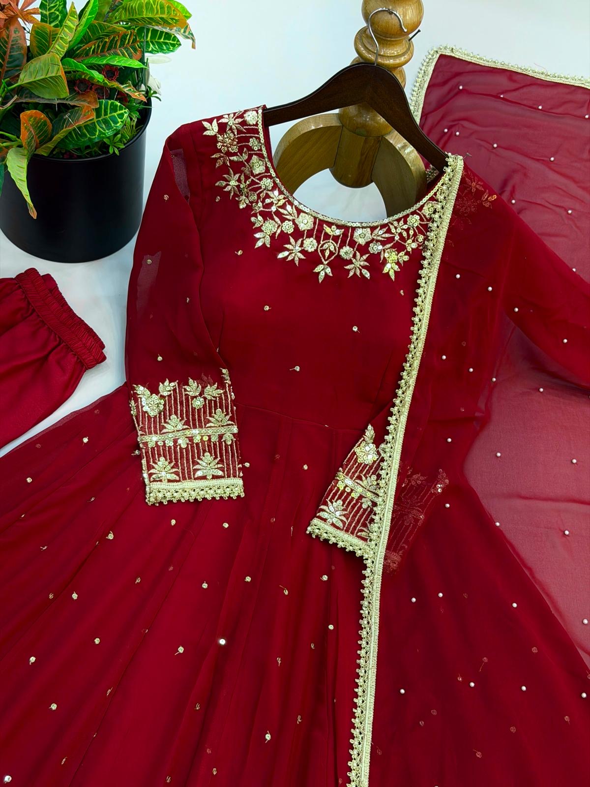 ❤️ Chaand Rani Anarkali Set