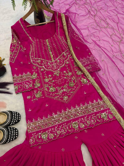🌙 Chaandni Karwa Chauth Sharara Set