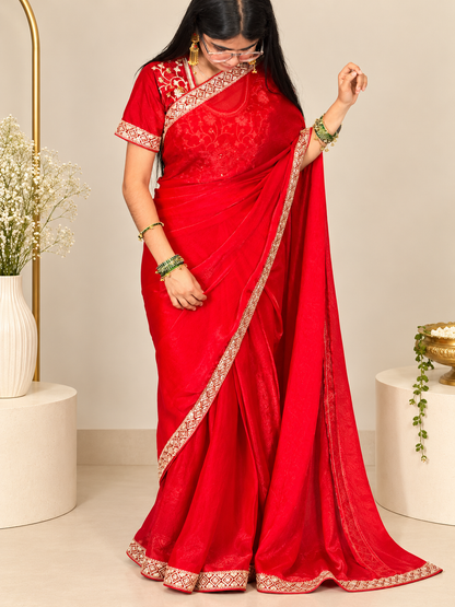 Lal pari saree