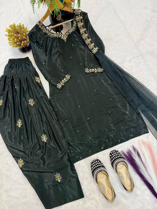 💚 Heer Green Farshi Set