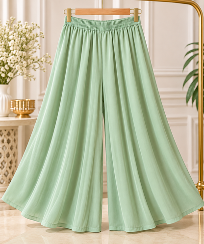 Mint ghera sharara set