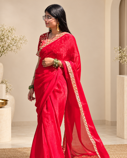 Lal pari saree