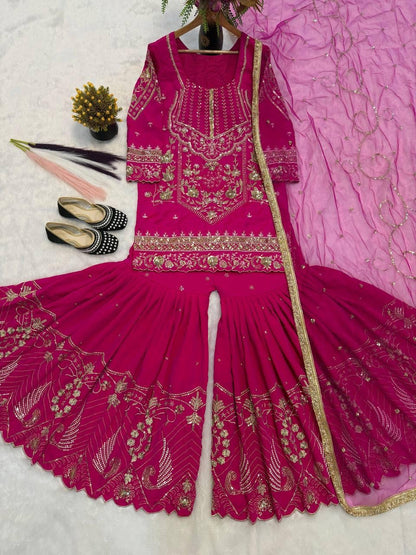 🌙 Chaandni Karwa Chauth Sharara Set