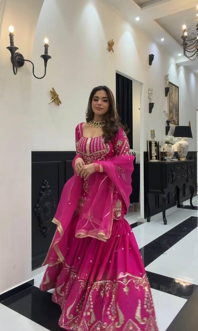 🌙 Chaandni Karwa Chauth Sharara Set