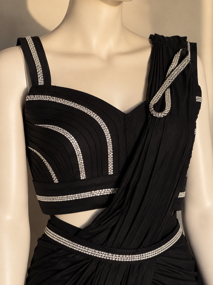 Tanishka black saree