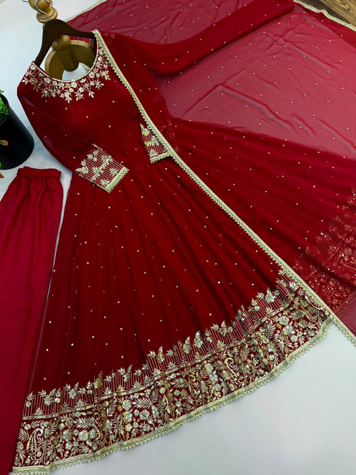 ❤️ Chaand Rani Anarkali Set