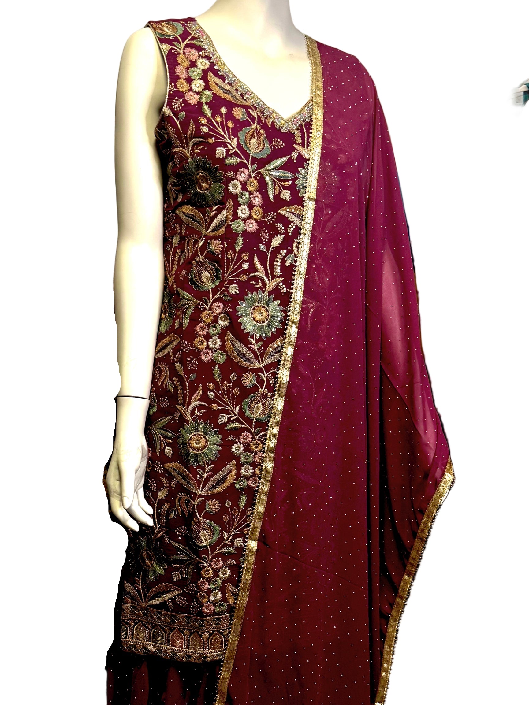 Plazzo Suit with Dupatta