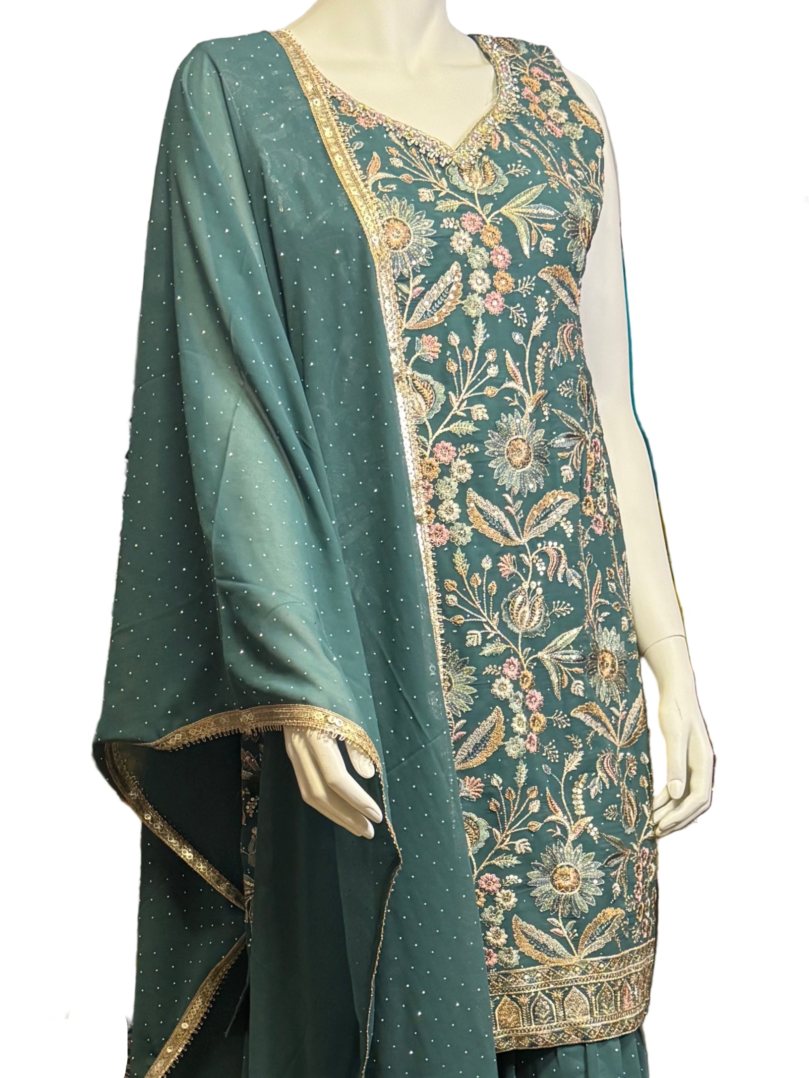 Plazzo Suit with Dupatta