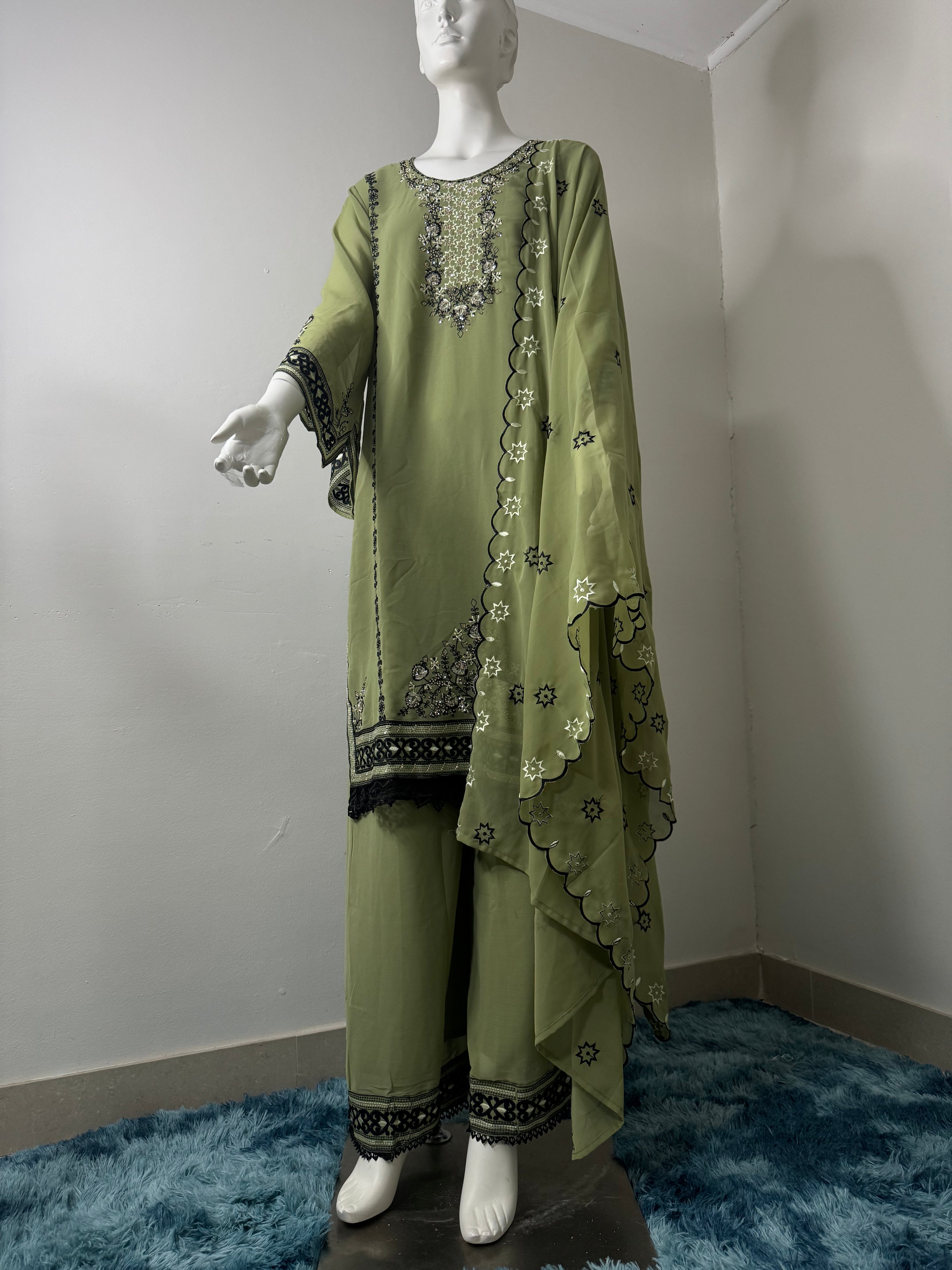 Palazzo Suit With Dupatta