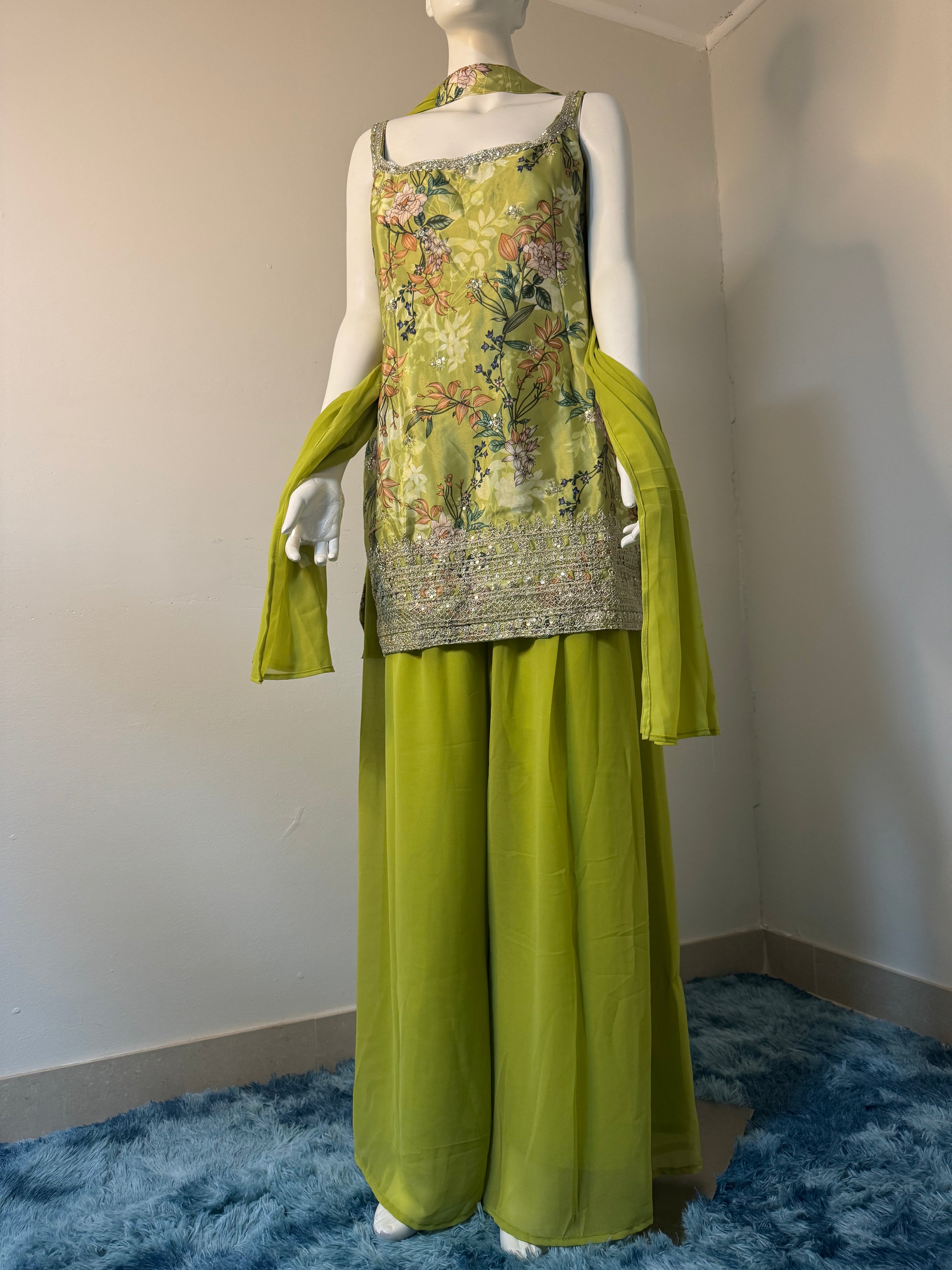 Plazzo Suit with Dupatta