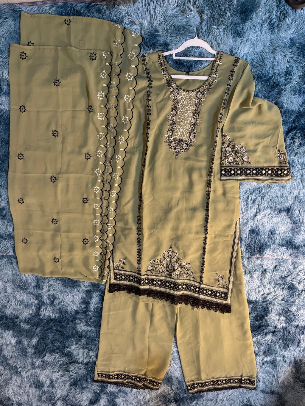 Palazzo Suit With Dupatta