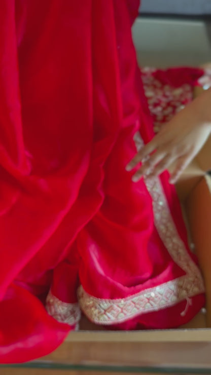 Lal pari saree