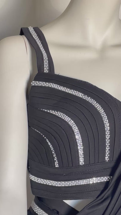 Tanishka black saree
