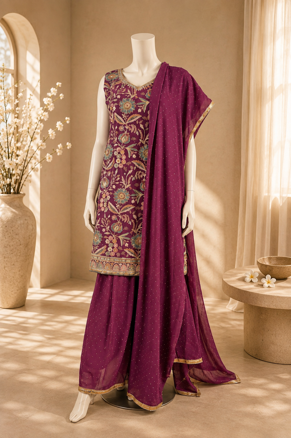 Ruhani sharara set