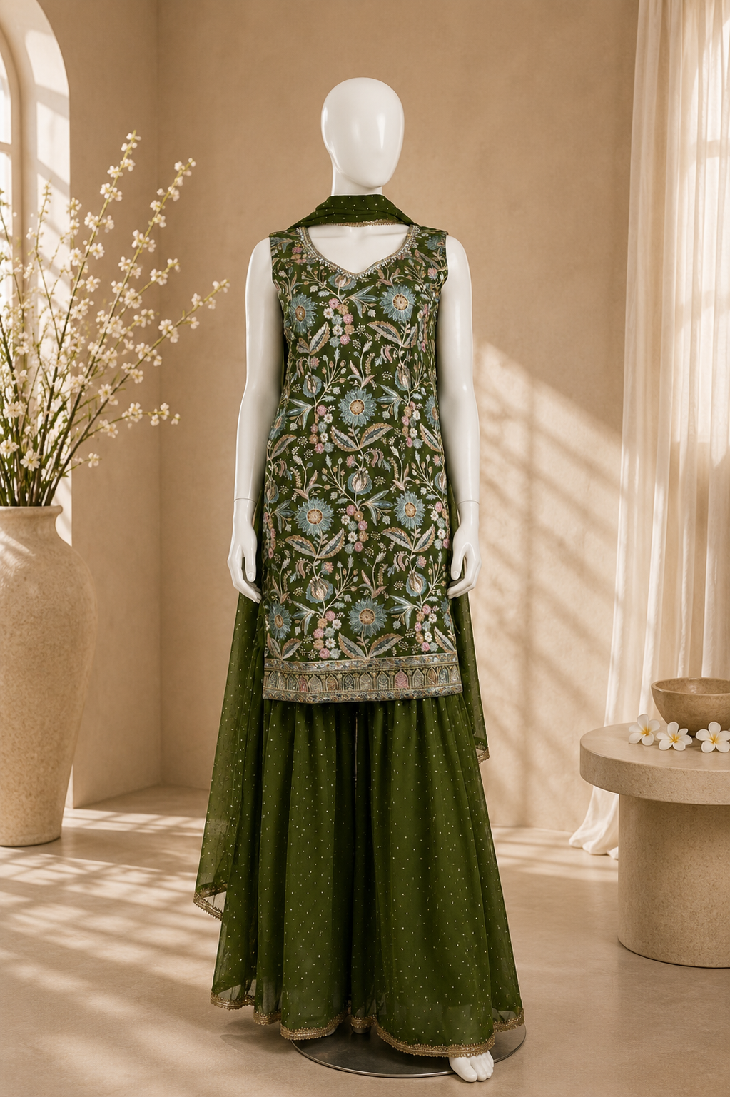Ruhani sharara set