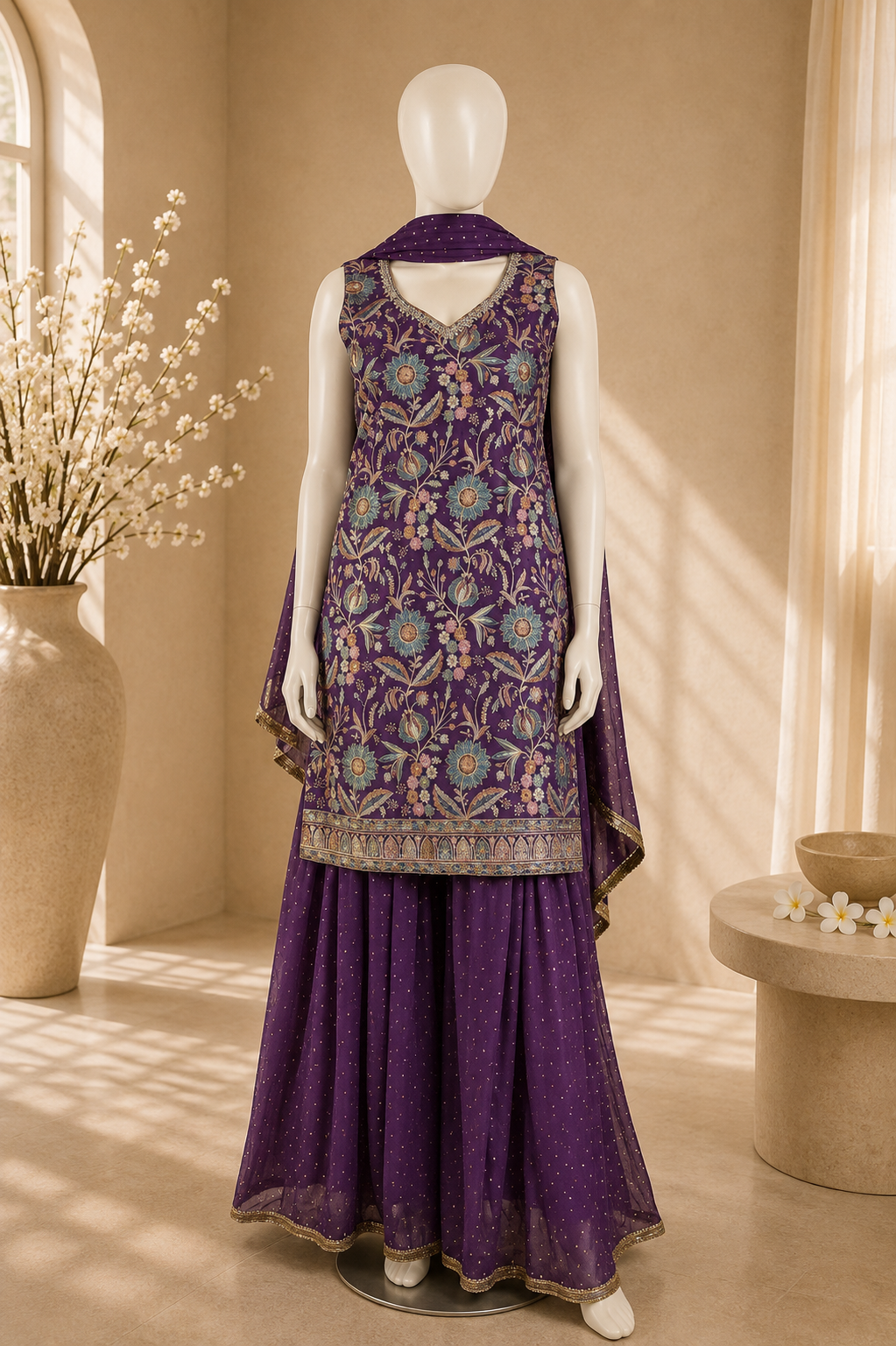 Ruhani sharara set