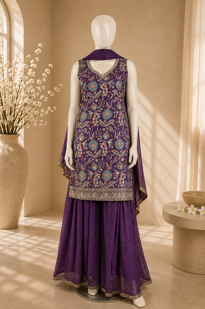 Ruhani sharara set