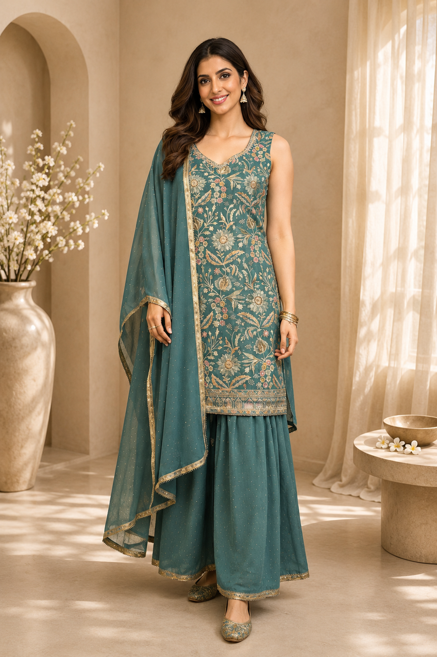 Ruhani sharara set